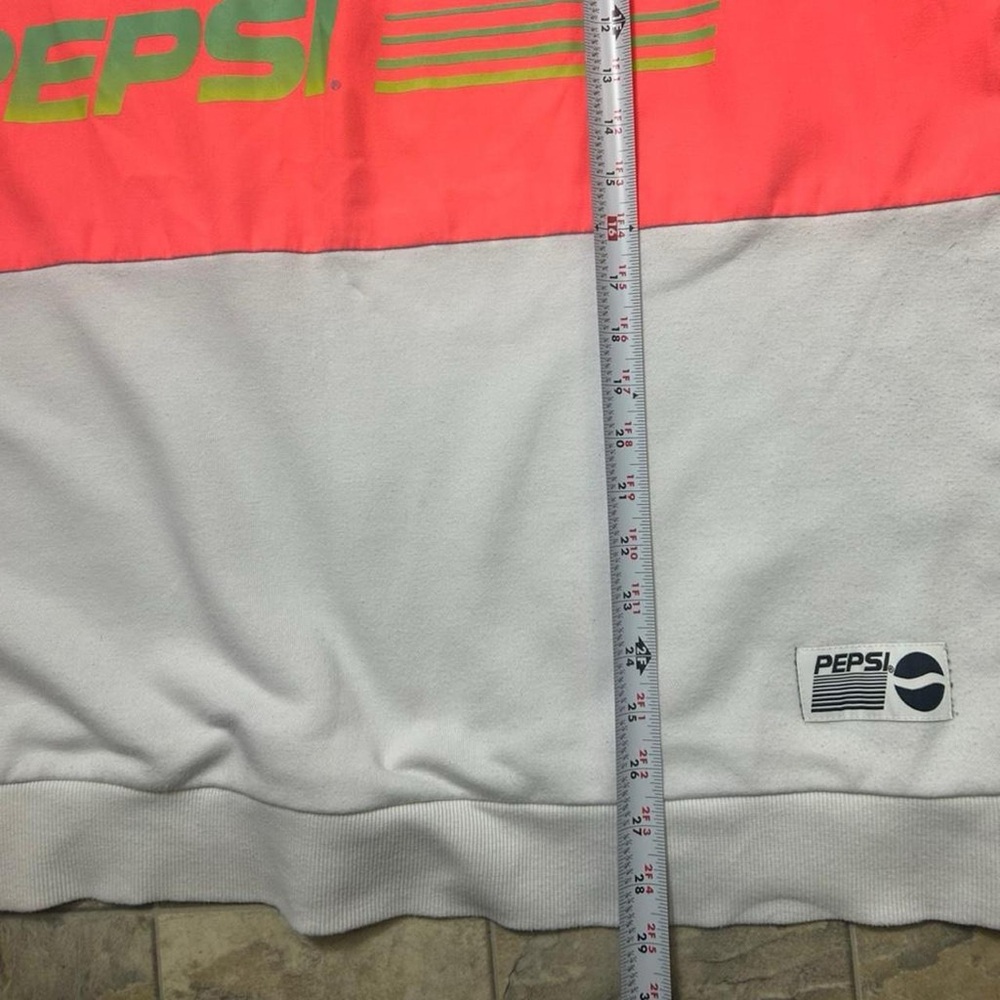 Forever 21 x Pepsi Multicolor Quarter Zip Sweatshirt | Retro Logo Pullover - Picture 3 of 4
